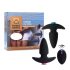 FEELZTOYS Funkybutts - Juego de vibradores anales inalámbricos recargables (negro)