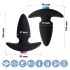 FEELZTOYS Funkybutts - Juego de vibradores anales inalámbricos recargables (negro)