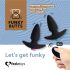 FEELZTOYS Funkybutts - Juego de vibradores anales inalámbricos recargables (negro)