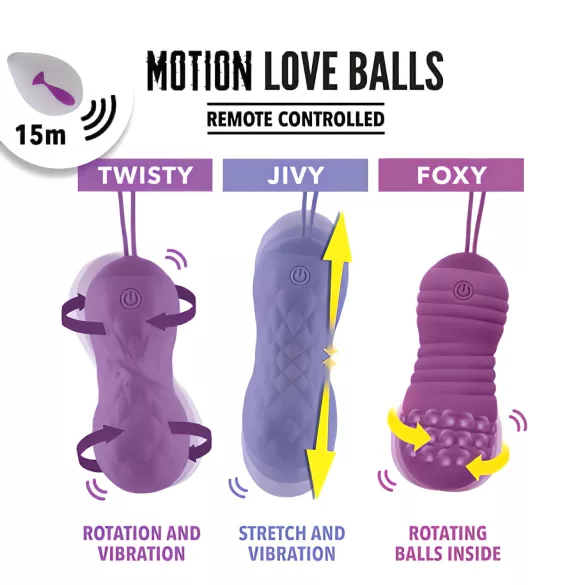 FEELZTOYS Foxy - huevo vibrador impermeable - silicona lila