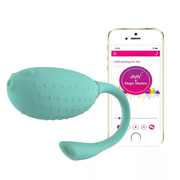 Magic Motion Fugu - huevo vibrador inteligente - silicona verde