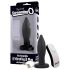 Plug Gritón - vibrador anal inalámbrico con batería recargable (negro)