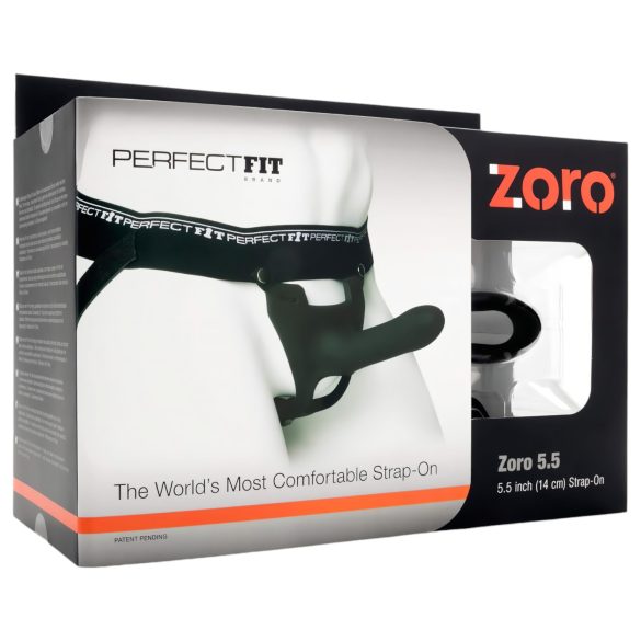 Perfect Fit ZORO 5.5 - Arnés con consolador (14 cm) - Negro