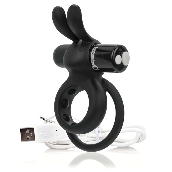 The Screaming O - anillo vibrador recargable negro