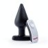 Enchufe Gritón XL - vibrador anal (negro)