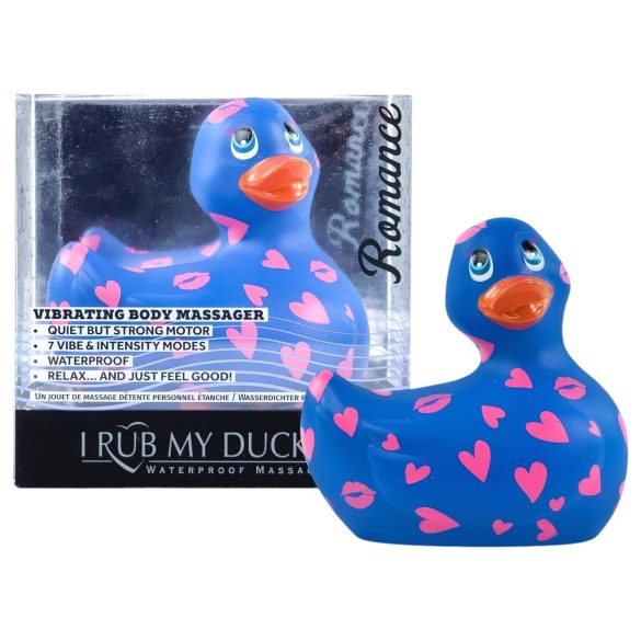Mi Patito Romance 2.0 - vibrador clitorial azul-rosado, resistente al agua