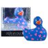 Mi Patito Romance 2.0 - vibrador clitorial azul-rosado, resistente al agua