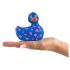 Mi Patito Romance 2.0 - vibrador clitorial azul-rosado, resistente al agua