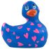 Mi Patito Romance 2.0 - vibrador clitorial azul-rosado, resistente al agua
