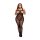 Baci Talla Grande - bodystocking negro estampado (XL-XXL)