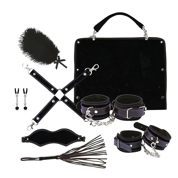 RS Soiree Kinky Me Softly - Set de Bondage BDSM - Negro (7 piezas)