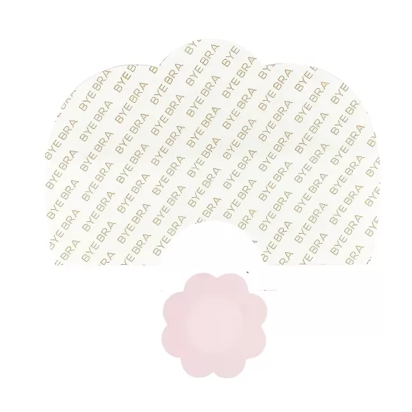 Bye Bra - sujetador adhesivo invisible D-F - color rosa - 6 unidades