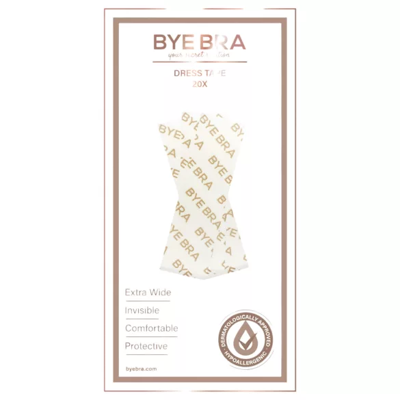 Bye Bra - cinta adhesiva doble cara para ropa - 20 unidades