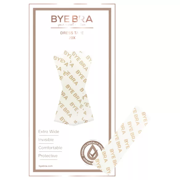 Bye Bra - cinta adhesiva doble cara para ropa - 20 unidades
