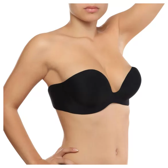 Bye Bra - sujetador push up invisible - copa B - negro