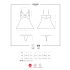 Obsessive 810-BAB-2 - babydoll y tanga de encaje (blanco)