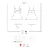 Obsessive - babydoll y tanga de encaje - blanco