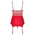 Obsessive Lovica - conjunto lencería con liguero y tanga - encaje rojo