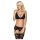 Conjunto de lencería de encaje Obsessive 810-SEG-1 (negro) - L/XL