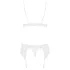 Obsessive - conjunto lencería encaje - blanco - L/XL