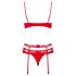 Conjunto Lencería Obsessive Heartina (Rojo) - L/XL