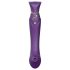 ZALO Queen - Vibrador púrpura para el punto G y clítoris con ondas de aire