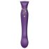 ZALO Queen - Vibrador púrpura para el punto G y clítoris con ondas de aire