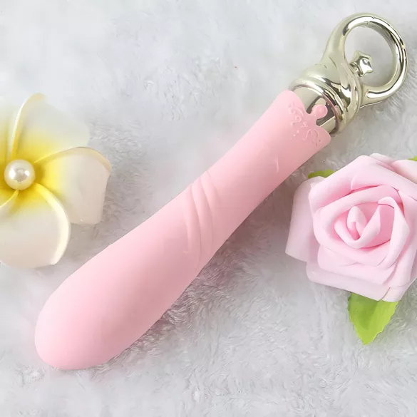 ZALO Courage Heating - vibrador punto G recargable de lujo - silicona rosa