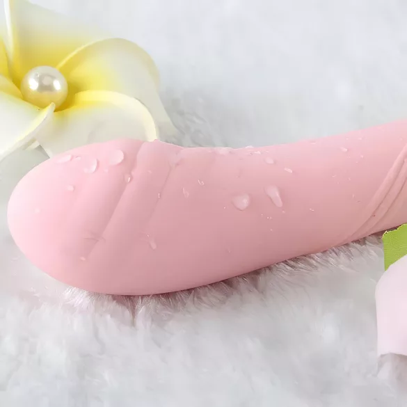 ZALO Courage Heating - vibrador punto G recargable de lujo - silicona rosa
