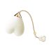 ZALO Baby Heart - vibrador inteligente resistente al agua (blanco)