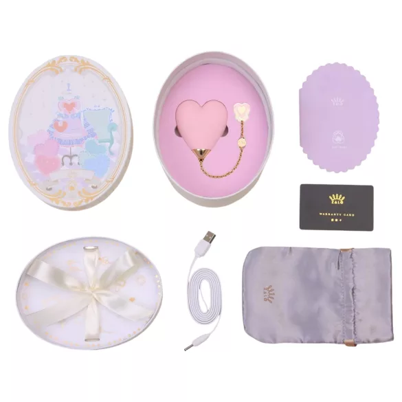 ZALO Baby Heart - vibrador de clítoris controlado por aplicación (violeta)