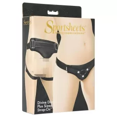   Sportsheets Plus Size - Arnés inferior para juguetes (negro)