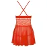 Obsessive - babydoll sexy de encaje con tanga - rojo - L/XL