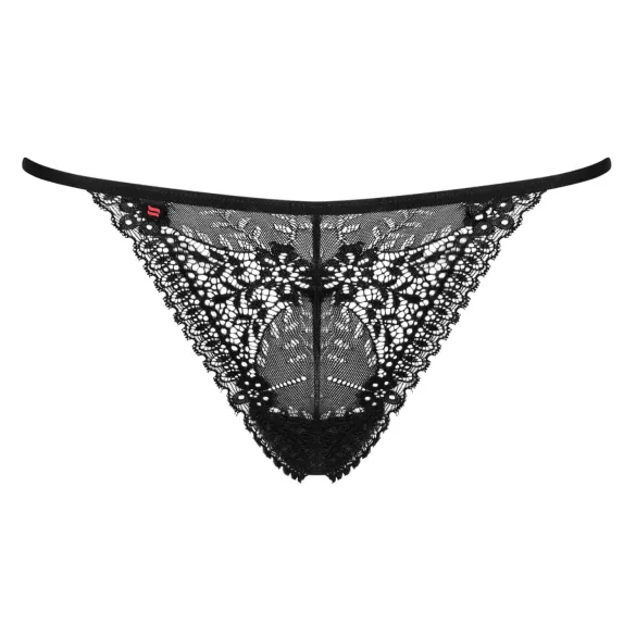Obsessive Intensa - tanga con tiras - encaje - negro