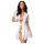 Bata Obsessive Miamor - con encaje y tanga (blanco) - L/XL