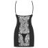 Obsessive Heartina - camisón y tanga (negro) - L/XL