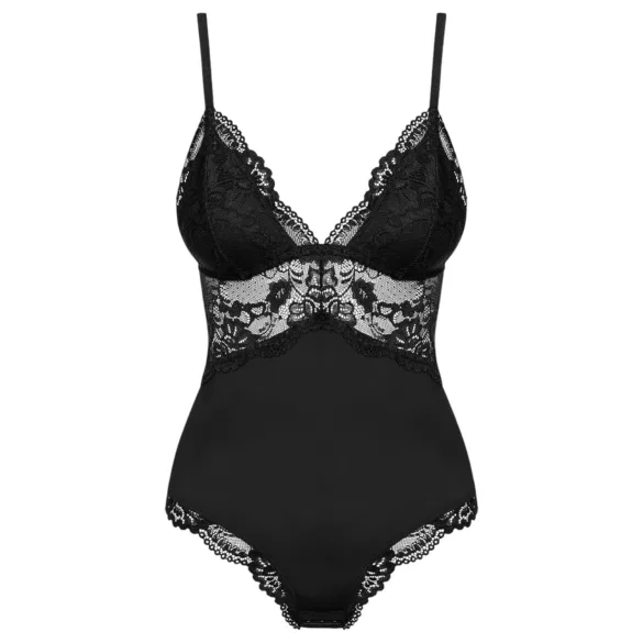 Obsessive - body de encaje - color negro - XXL