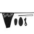Bragas Gritonas - vibrador recargable con control remoto para clítoris (negro)