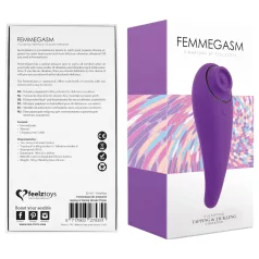   FEELZTOYS Femmegasm - vibrador clitorial recargable 2 en 1 - silicona lila