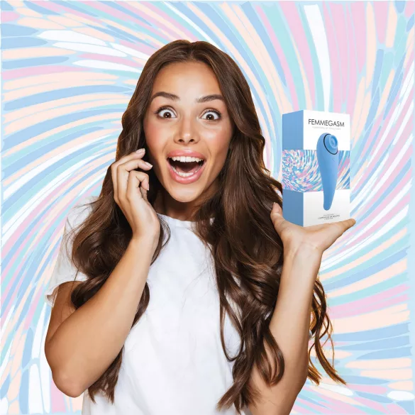 FEELZTOYS Femmegasm - vibrador estimulador clítoris recargable 2 en 1 azul