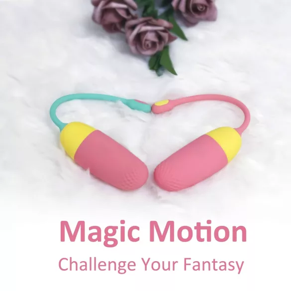 Magic Motion Vini - huevo vibrador inteligente recargable - silicona naranja