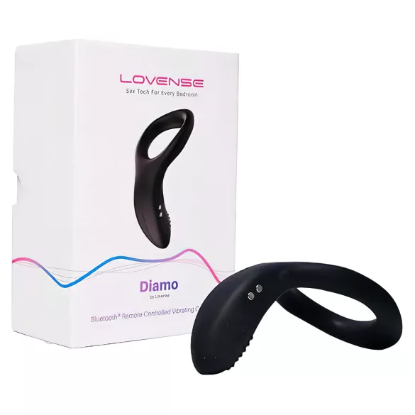 LOVENSE Diamo - anillo vibrador inteligente para el pene (negro)