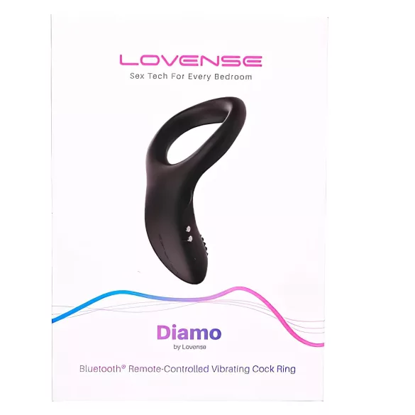 LOVENSE Diamo - anillo vibrador inteligente para el pene (negro)