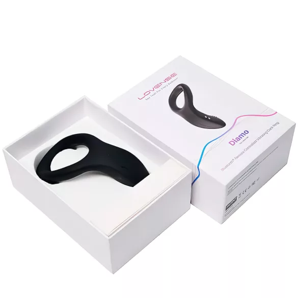 LOVENSE Diamo - anillo vibrador inteligente para el pene (negro)