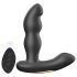 Aixiasia Hiross - vibrador anal rotativo - silicona negra