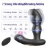 Aixiasia Hiross - vibrador anal rotativo - silicona negra