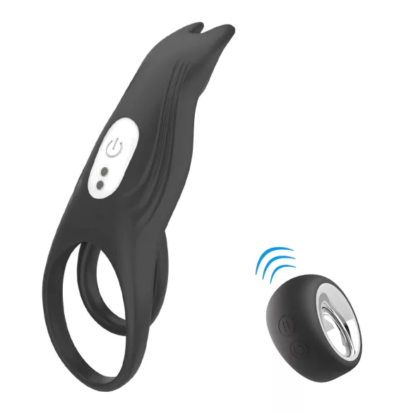 Aixiasia Hoody B - anillo para pene recargable control remoto silicona negro