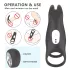 Aixiasia Hoody B - anillo para pene recargable control remoto silicona negro