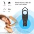 Anillo vibrador negro con mando a distancia