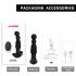 Aixiasia Abake - vibrador anal rotatorio (negro)